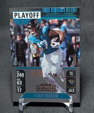 Evan Engram Playoff Ticket /199 2024 Panini Contenders Card #45 Jaguars/Broncos