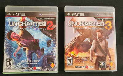 PlayStation 3 - Unchartered 2 Among Thieves & Unchartered 3 Drake's Deception