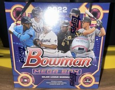 2022 BOWMAN BASEBALL FACTORY SEALED MEGA BOX - 50 CARDS - LOADED W/ ROOKIES!!