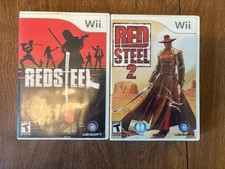 Wii Red Steel 1 and 2 Complete In Box Work Great