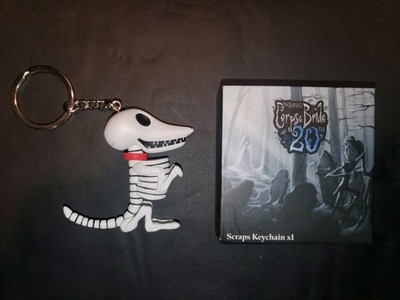 20th Anniversary Tim Burton's Corpse Bride Scraps Keychain New