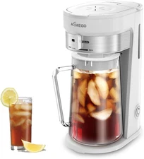 Iced Tea Maker, Brewing System with 2.5-Quart Glass Pitcher, Sliding Strength Se