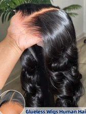 40 Inch 200% Density Wear and Go Glueless Wigs Human Hair Pre Plucked Pre Cut 13