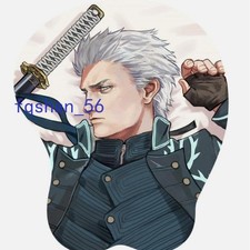 Devil May Cry Vergil Games Wrist Rest Support 3D Silicone Mouse Pad MousepadGift