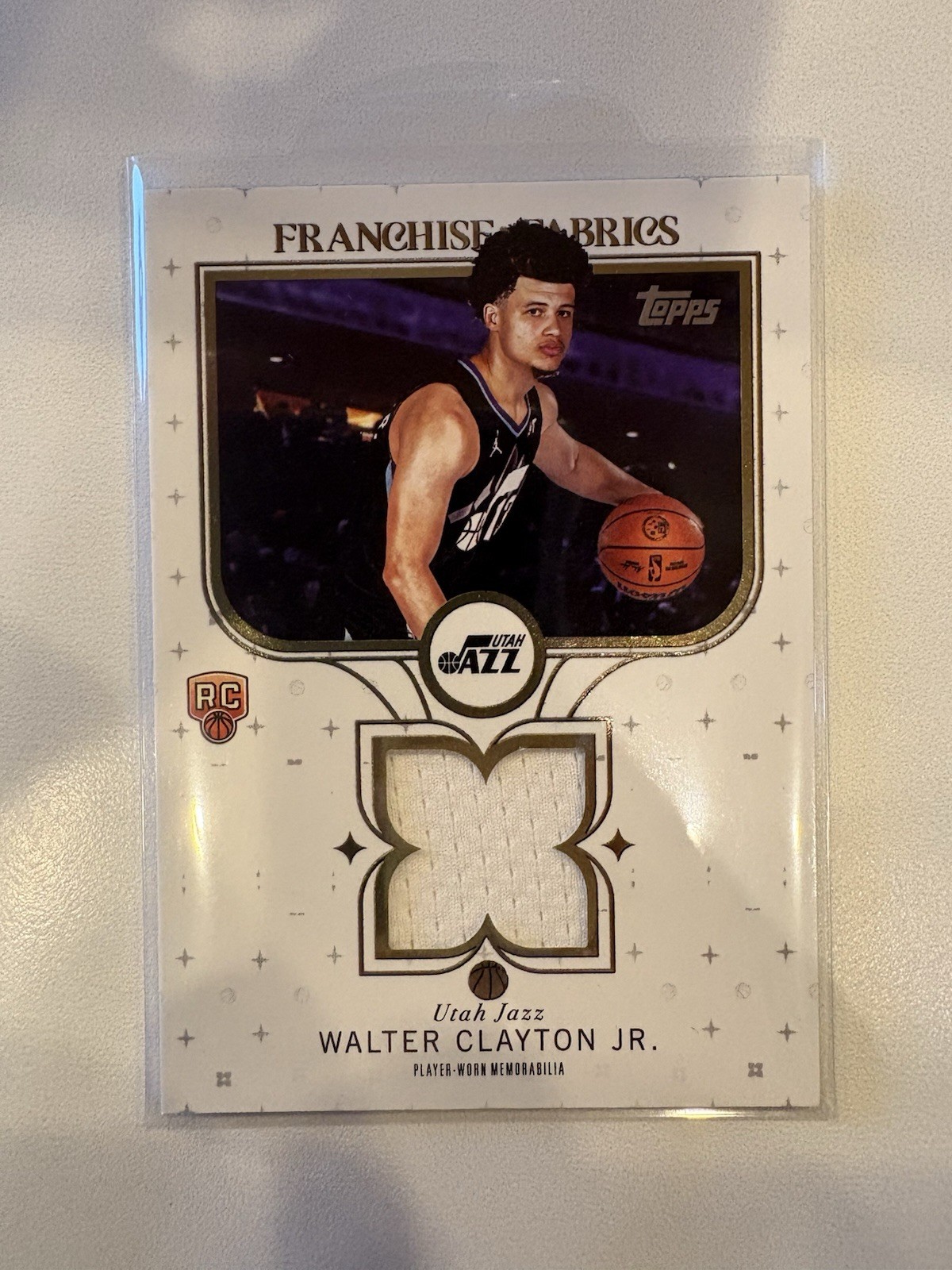 2025-26 Topps - Franchise Fabrics Walter Clayton Jr. #FF-WC (MEM, RC)