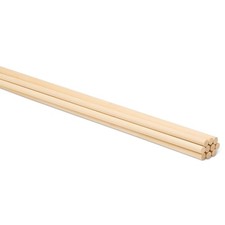 Dowel Rods Wood Sticks Wooden Dowel Rods 3/8 x 36 Inch Unfinished Hardwood St...
