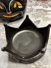 RARE Halloween Johanna Parker Black Cat W/Crown Candy Jar — photo 3