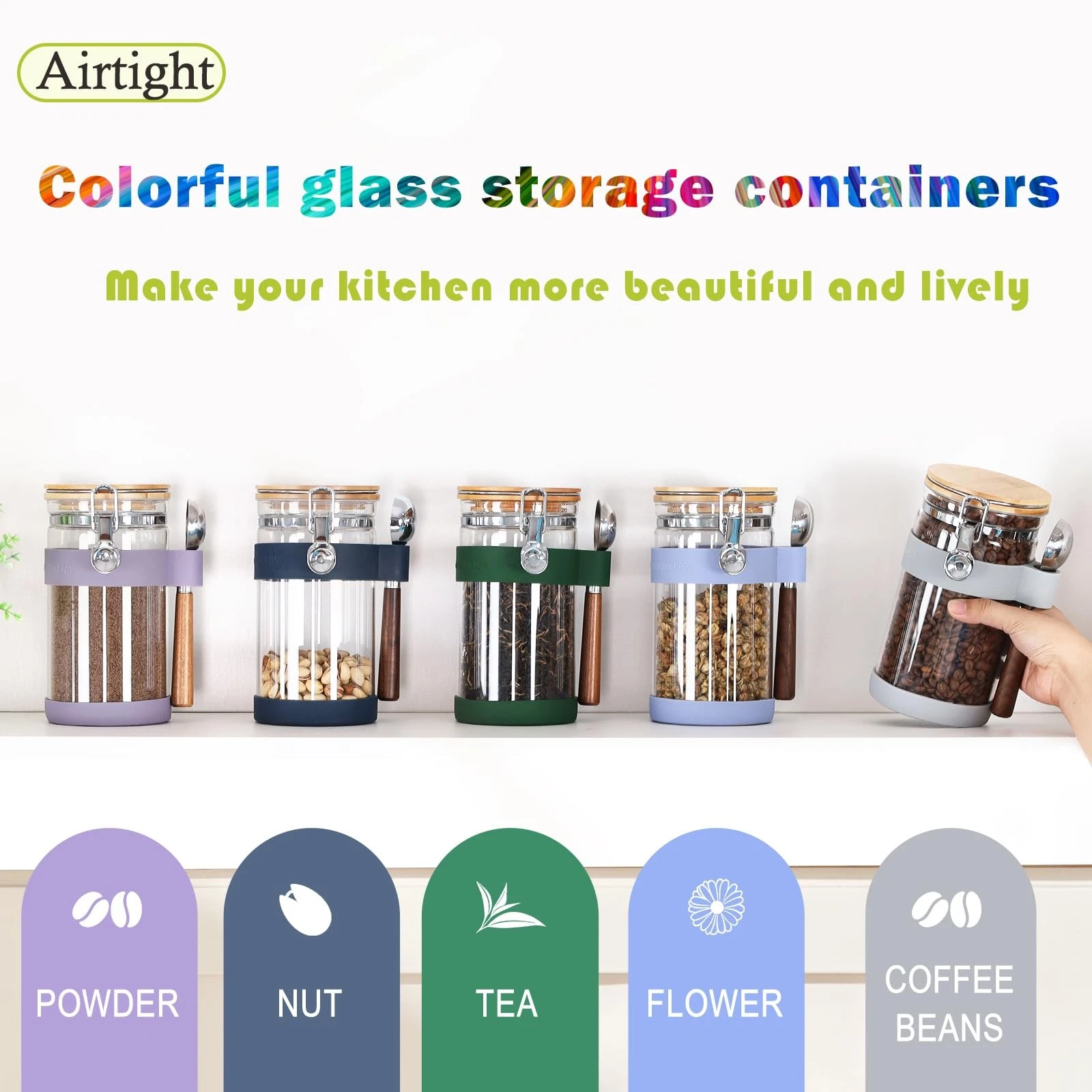 KKC Home Accents Coffee Bean Storage Container - Thumbnail 5