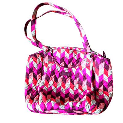 VERA BRADLEY Bohemian Chevron Glenna Shoulder Bag Purse 2016 Retired Pink Purple