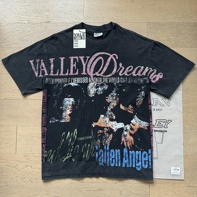 Vale Forever Washed Vintage Beaded Letter Graphic Round Neck T-Shirt