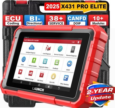 2025 LAUNCH X431 Pro Elite V+ Bidirectional Car Diagnostic Scanner Coding Tool