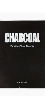 LAPCOS-Daily Charcoal Sheet Mask - Skin Detox-5 Face Sheet 
