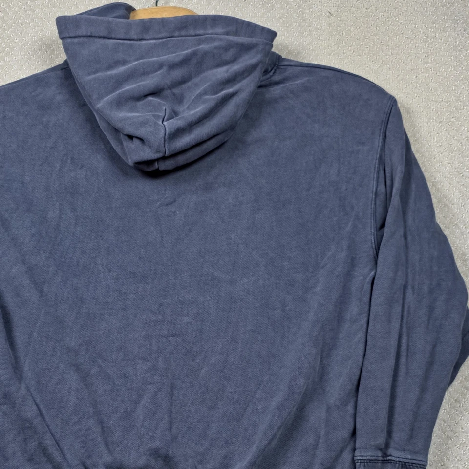 Sudadera con Capucha Kith Williams II Para Hombre Mediana Azul Lavado Logo Bordado Foto 4 de 4