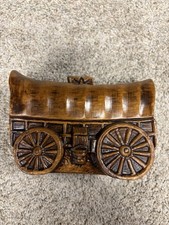 Treasure Craft Covered Wagon Ceramic Bank Made In USA