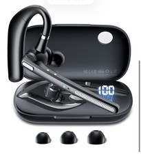 Bluetooth Headset V5.3, Wireless Earpiece with 500mAh Charging Case Hand-Free