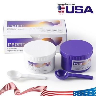 Dental Impression Material VPS Hand Mix 400G Putty Base+Catalyst Fast Set