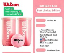 4 Pcs 2 CAN WILSON INTRIGUE Pink Tennis Balls, High Elastic Training Balls