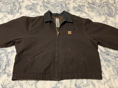 Carhartt J97 DKB Detroit Lined Jacket Dark Brown Men s 3XL