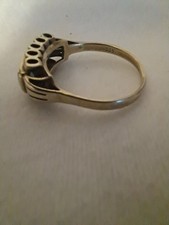333 Gold Damenring 8 Karat mit hellblauem Ste...