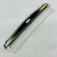 VTG Plastic 8" Metal Trimmed Hair Comb Antique-Style VG FREE S/H