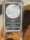 5 oz. SilverTowne Silver Bar - Buffalo Design - 999 Fine
