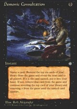 1x Demonic Consultation Moderate Play Mtg Magic - Kid Icarus - 1x Demonic Consultation Moderate Play Mtg Magic - Kid Icarus -