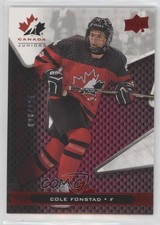 2018 Upper Deck Team Canada Juniors Exclusives /225 Cole Fonstad #34 0b2i
