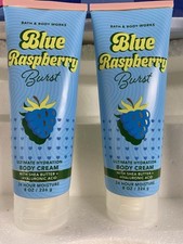 2 New Blue Raspberry Burst BATH  BODY WORKS BODY CREAM LOTION