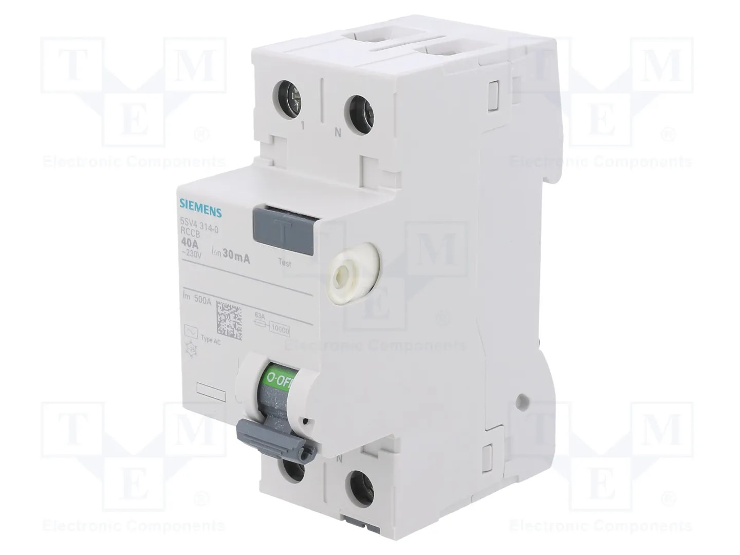 Interruttore corrente guasto 2P 40A SENTRON 5SV3 5SV4 5SV4314-0 - Immagine 2