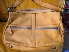 Tignanello Golden Yellow Leather Handbag