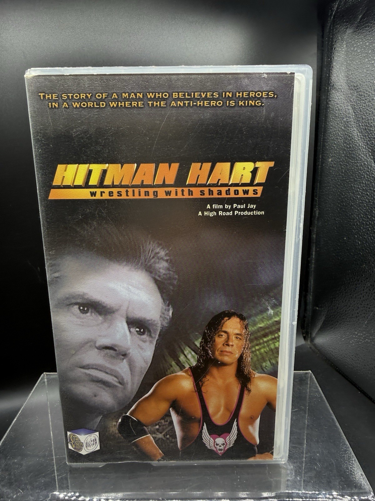 WWF WWE Bret Hitman Hart Wrestling With Shadows Docu VHS Video Cassette Tape