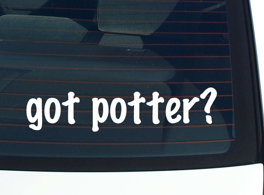 got potter? CAR DECAL BUMPER STICKER VINYL FUNNY LAST NAME WINDOW PRIDE