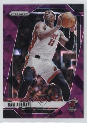 2024-25 Panini Prizm Purple Ice Prizm 64/149 Bam Adebayo #97 12wc