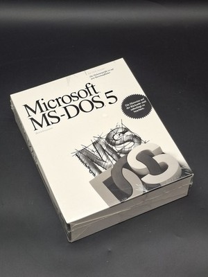 Microsoft MS-DOS 5 Betriebssystem Big Box 5,25 Zoll Disketten Sealed
