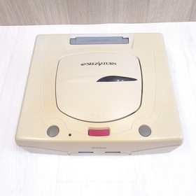 SEGA SATURN console Japanese white with 6 games, 1 controller, memory & cables
