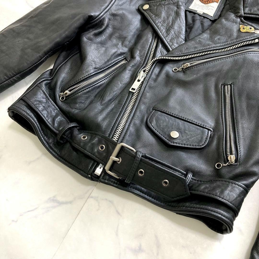 Harley-Davidson Double Riders Jacket Cow Leather 38 B… - Gem
