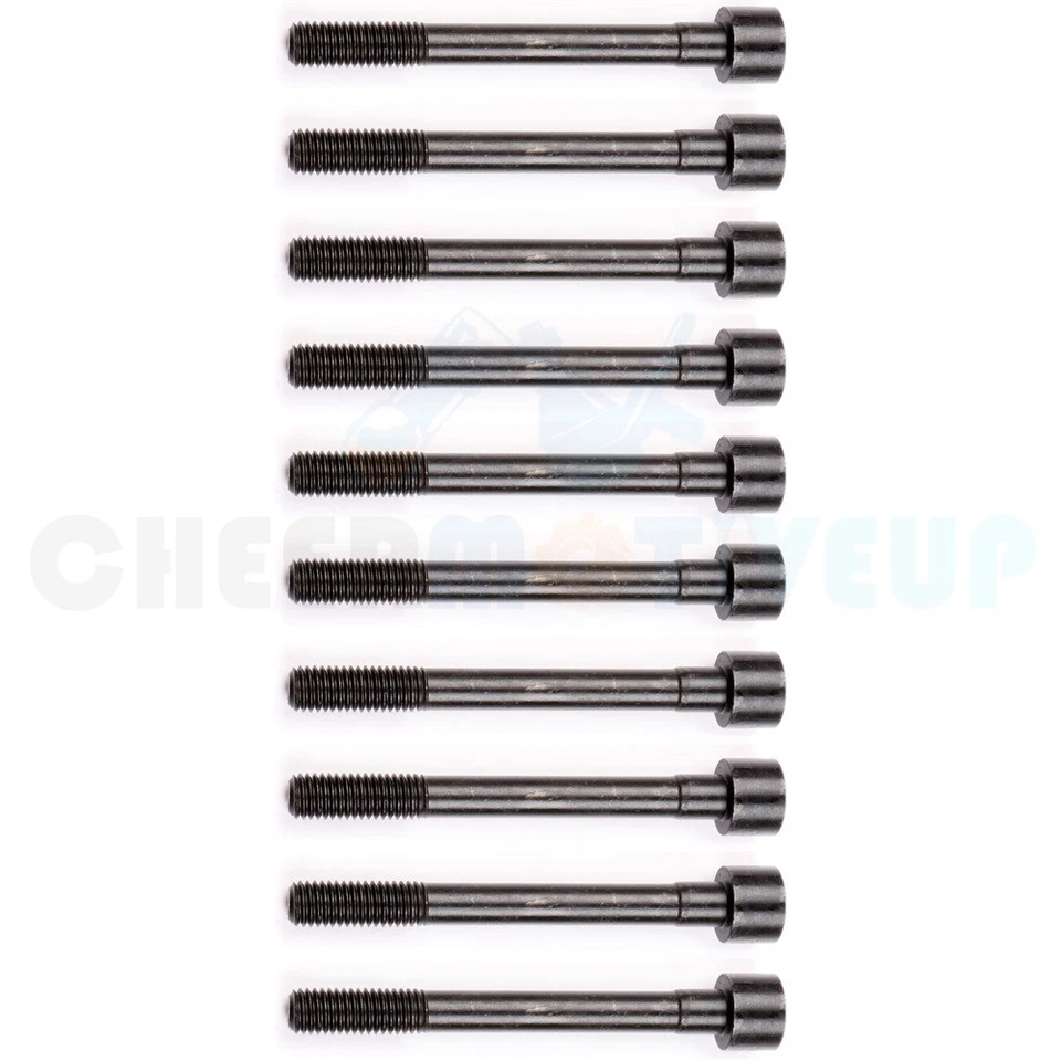 10Pcs Head Bolts Set for 2000-2006 Nissan Sentra 1.8L HB225 Carbon Alloy Steel - Image 2 of 4