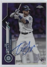2020 Topps Chrome Rookie Purple Refractor 203/250 Tim Lopes #RA-TL Auto pv7