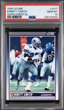 1990 SCORE SUPPLEMENTAL EMMITT SMITH #101T ROOKIE RC PSA 10 - PERFECT CENTERING