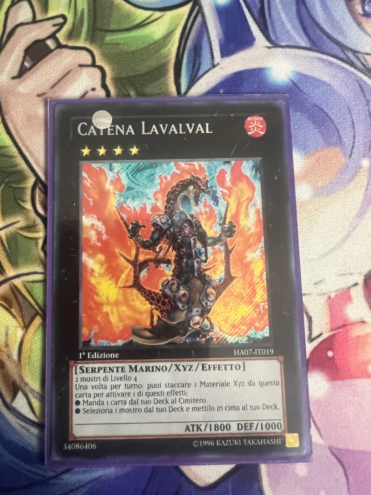 Lavalval Chain Italian Secret Rare Ha07-En019 It019 Light Play Yugioh