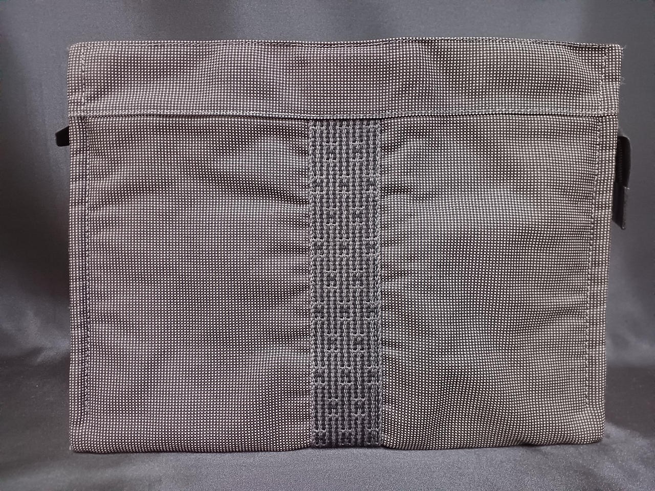 Hermes Ale Line Clutch Bag in Soft Leather with Gold Accents