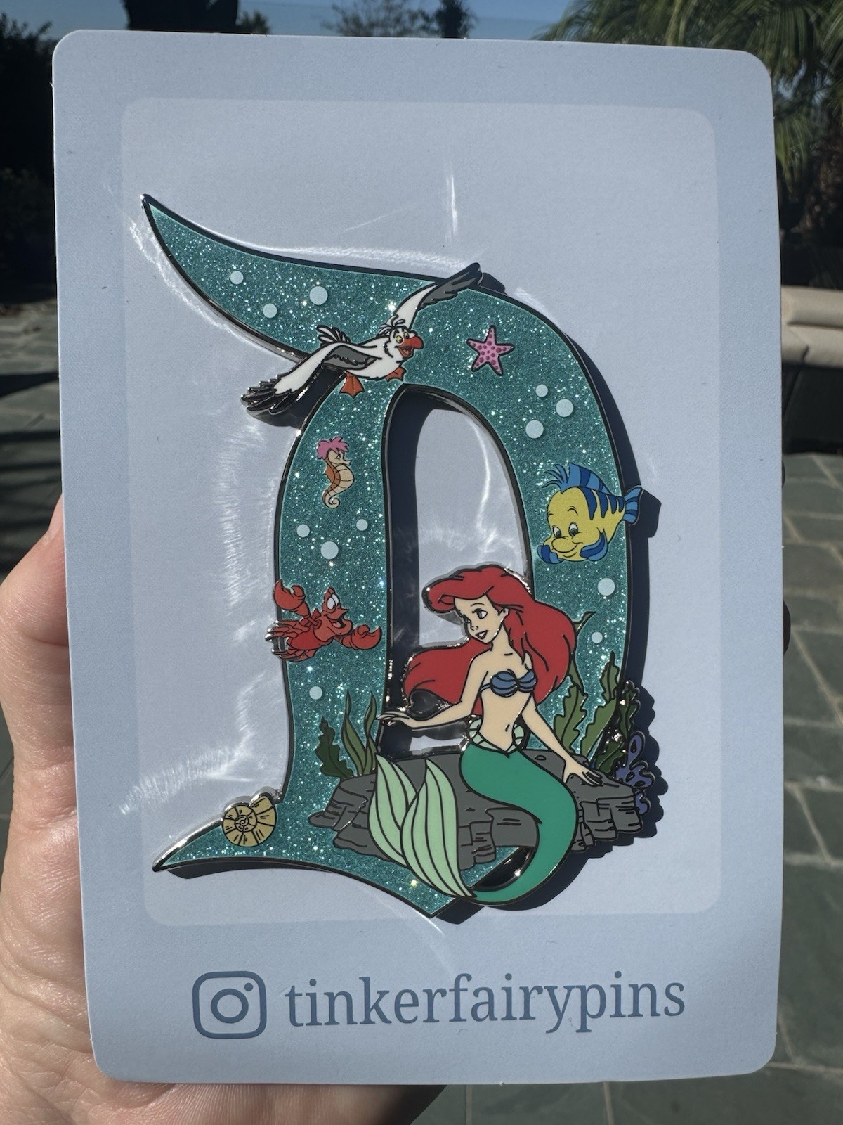 Ariel The Little Mermaid Fantasy Jumbo D Pin By Tinker Fairy Pins LE400