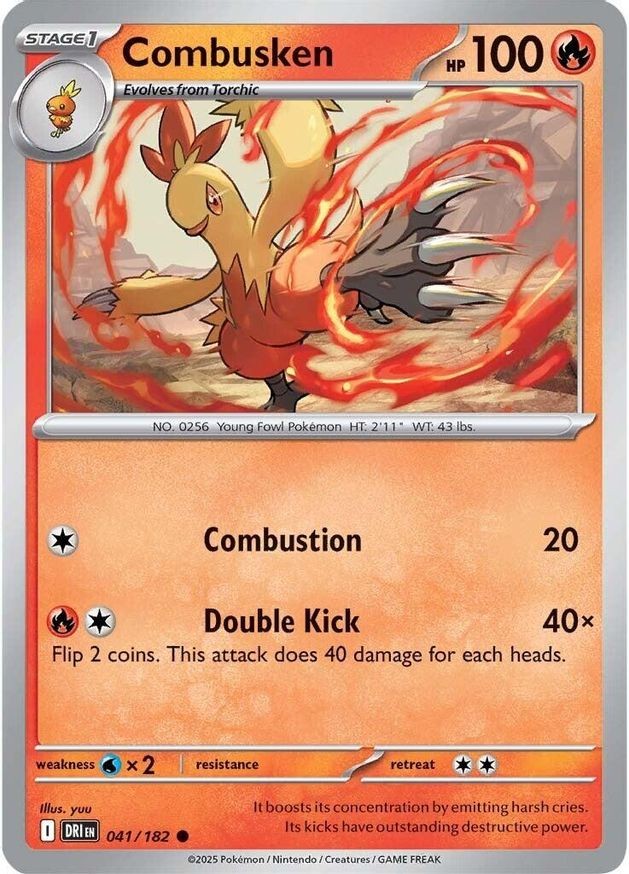 Pokemon Combusken (41/264) Destined Rivals NM
