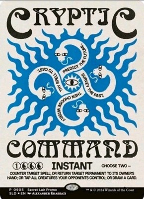 FOIL CRYPTIC COMMAND Secret Lair Drop SLD Promo #0905 Magic MTG | eBay