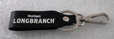 Wild Turkey Longbranch Whiskey Bourbon Belt Loop Leather Key Chain Clip NOS New