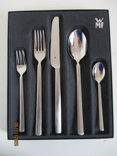 WMF LOFT CROMARGAN, BESTECK 5-TEILIG, BESTECKSET EDELSTAHL TEILMATTIERT