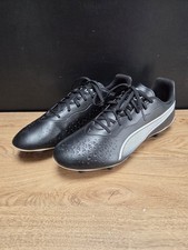PUMA King Match Football Boots, Black/White, UK Size 11