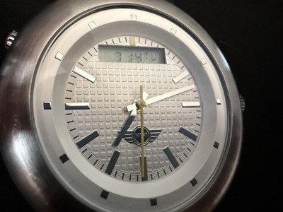 Stainless Steel MINI Cooper Racing Sport Chrono Ana-digi Swiss Quartz