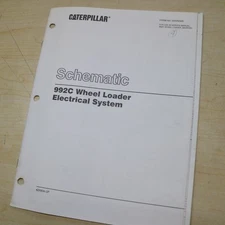 CAT 992C Wheel Loader Electrical System Schematic Manual wiring shop 42X SERIES