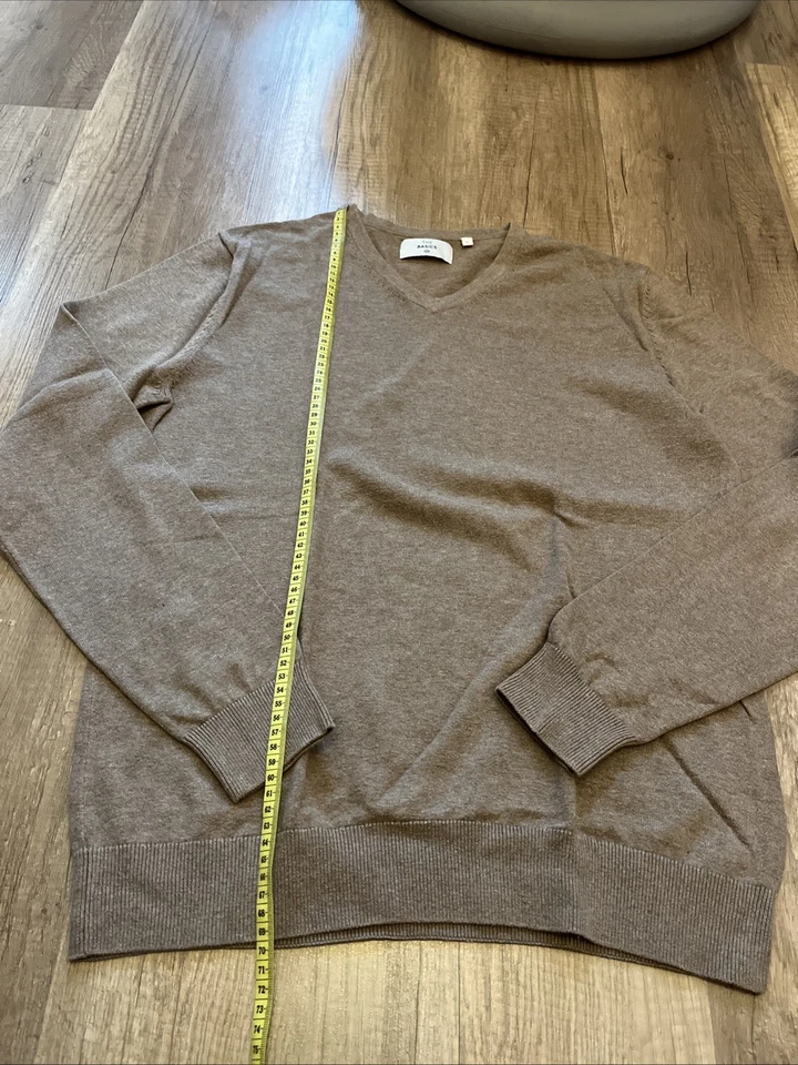 Pullover Herren Größe L Braun C&A Business Pullover V-Ausschnitt Langarm Top - Bild 2 von 4